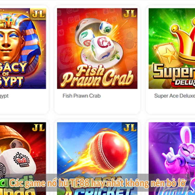 Các game nổ hũ TF88 hay nhất không nên bỏ lỡ Các game nổ hũ TF88 hay nhất không nên bỏ lỡ