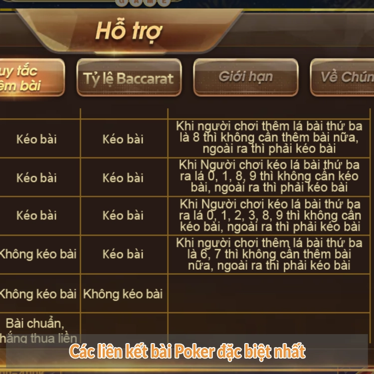Các liên kết bài Poker đặc biệt nhất